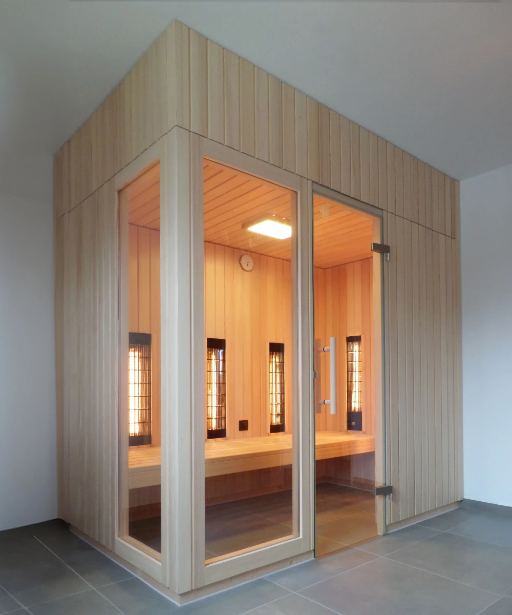 Infrarotkabine mit einigen Heizelementen